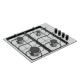 Thermogatz TGS 9040 IX Εστία Φυσικού Αερίου Αυτόνομη Inox 58x51εκ. Ασημί